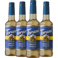Torani - Sirop vanille française sans sucre -750 mL - paquet de 4-Sans calories, ce sirop apporte toute la douceur de la crème sans sucre