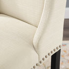 Modway - Baron Tissu rembourré Tabouret de comptoir - Beige-Finition de tête de clou polie