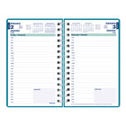 Blueline - 2026 Agenda quotidien DuraFlex avec couverture texturée extra robuste - 8 po x 5 po - Couleurs assorties - Bilingue-Calendriers de référence du mois précédent, du mois courant et des deux suivants sur chaque page double