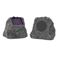 Victrola - Haut-parleurs Rock extérieurs Bluetooth rechargeables et étanches sans fil - Paire - Gris-Bluetooth intégré diffuse sans fil votre musique préférée jusqu'à 33 pieds de distance