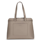 Nextech - Fourre-tout d'affaires pour femmes avec compartiment pour ordinateur portable de 15,6 pouces -  Taupe-Rangement pratique à l'avant avec une pochette fendue et une grande pochette à fermeture magnétique