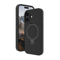 Dbramante1928 - Iceland Ultra D3O Kickstand MagSafe pour iPhone 16 Plus - Noir-Comprend des matériaux qui offrent la protection contre les chocs la plus fine et la plus avancée