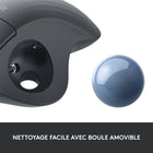 Logitech ERGO M575 Trackball - Souris sans fil avec molette de pouce - Noir-Battery life with USB Receiver: up to 24-month