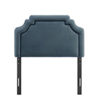Modway - Magnolia Cuir végane Tête de lit - Bleu Cadet-Assemblée requise