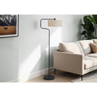 Monarch Specialties - Luminaire - 61 po H Lampadaire - Métal Noir - Abat-Jour Beige - Contemporain - Moderne-L'abat-jour inclinable réglable permet d'éclairer là où c'est nécessaire afin d'illuminer et d'améliorer l'ambiance de votre espace