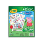 Crayola – Livre de coloriage et d'autocollants, Peppa Pig-Âge : 3 ans et plus