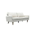 Brassex - Canapé 3 places 849376 Jodie - beige-Accoudoirs au profil mince