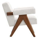 Modway - Lyra Tissu Fauteuil - Tissu ivoire-Rembourrage en mousse dense