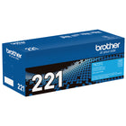 Brother - Cartouche de toner cyan TN221C rendement standard-Équilibrée avec précision pour une répartition uniforme et constante du toner sur la feuille