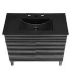 Modway - Render 36" Vanette de salle de bain - Noir charbon-9