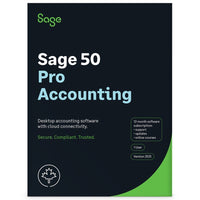 Sage - 50 2025 Comptabilité Canada Pro CSRT - 1 appareil - abonnement d'un an-Doit être connecté à Internet