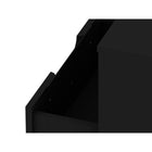 Manhattan Comfort - Table de chevet Rockefeller 20,08" style mi-siècle moderne à 1 tiroir - Noir-17,62 po L x 20,08 po l x 21,65 po H