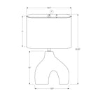 Monarch Specialties - Luminaire - 25 po H Lampe De Table - Céramique Verte - Abat-Jour Ivoire / Crème - Contemporain - Moderne-Assemblage minimal requis pour un accent décoratif idéal pour égayer une table d'appoint, une table de console ou une table de chevet pour une meilleure ambiance