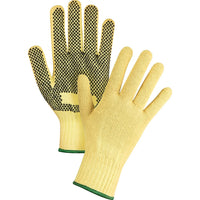 Zenith Safety - Gants En Tricot Avec Pois, Taille T-Grand/10, Calibre 7, Revêtement Pvc, paquet de 12-Revêtement PVC