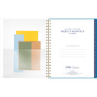 Cambridge - Agenda hebdomadaire/mensuel feuille bleue EttaVee 2024-2025 - 8 1/2 po x 11 po - bleu - anglais-Anglais