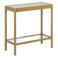 Hudson&Canal - Table d'appoint rectangulaire Alexis (61 cm) - Laiton-Un design contemporain moderne pour votre salon, votre chambre et plus encore