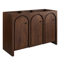 Modway - Appia 48" Armoire de toilette de salle de bain (lavabo non inclus) - Noyer-Charnières à fermeture douce