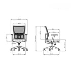Kopplen - Chaise De Bureau Ergonomique Avec Support Lombaire - Gris-Mobilité sans effort