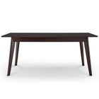 Modway - Oracle Rectangle de 69 po Table à manger, Cappuccino-Pieds en bois effilés