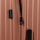CHAMPS - Ensemble de bagages extensibles  3 pièces - à parois rigides Collection Fresh II - Rose-Poignée télescopique