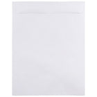 JAM Paper Enveloppes à ouverture au sommet et rabat droit gommé, 12 x 15 1/2 po, blanches, 100 par paquet-Blanc