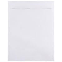 JAM Paper Enveloppes à ouverture au sommet et rabat droit gommé, 12 x 15 1/2 po, blanches, 100 par paquet-Blanc