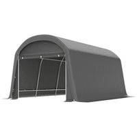 Outsunny - Abri portable 10 pi x 15 pi-Sert à la fois d'abri de jardin ou d'abri à vélos pour un rangement polyvalent
