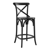 Modway - Gear Tabouret de comptoir - Noir-Tabouret de comptoir de ferme moderne