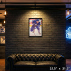 Morgan Rielly Toronto Maple Leafs sur toile - Toile encadree - 22" x 31"-Dimensions finales: 22.5x31.5