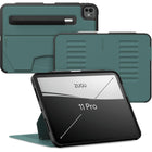 Zugu - Étui iPad Pro 11 po M4 2024 - Vert Pin-Étui folio magnétique