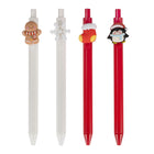 General Supply Goods + Co - Stylos à icônes des Fêtes - 0,5 mm - Paquet de 4-Pointe très fine de 0,5 mm