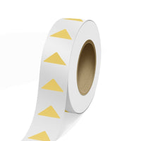 JAM Paper - Rouleaux d'étiquettes standard - triangle - 1 1/4 x 2 1/2 - feuille métallique dorée - 125 étiquettes/rouleau-Couleur : feuille dorée brillante durable | Faites ressortir votre courrier avec des étiquettes d'adresse d'expédition colourées.