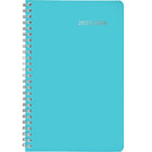Staples - Agenda scolaire hebdomadaire/mensuel 2025-2026 - 8 1/2 po H x 5 1/2 po l - assorties - bilingue-Mois passé et futur en référence avec section de notes dans le bas du côté gauche de la double page