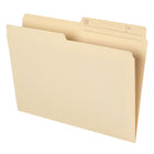 Staples Manila File Folders - Letter Size - 100 Pack-Contains 10% recycled fiber and at least 10% post-consumer fiber