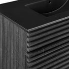 Modway - Render 36" Vanette de salle de bain - Noir charbon-Matchs non inclus