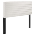 Modway - Tranquil Tête de lit complète/Queen, Blanc-Tête de lit Channel Tufted Full/Queen