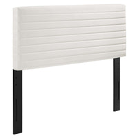 Modway - Tranquil Tête de lit complète/Queen, Blanc-Tête de lit Channel Tufted Full/Queen