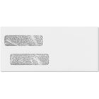 JAM Paper - Enveloppes à Facture Double Fenêtre avec Bande Autocollante, Blanc, 4 1/8 x 9 1/8, Paquet de 50-Taille : enveloppes à double fenêtre pour factures 4 1/8 po x 9 1/8 po / 4,125 po x 9,125 po / 105 mm x 232 mm