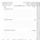Blueline - 2026 Agenda hebdomadaire/mensuel à colorier DoodlePlan - 11 po x 8-1/2 po - Bilingue-Design Botanica 