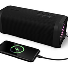 Philips - Haut-parleur Bluetooth TAS5000 - noir-Batterie interchangeable, batterie externe - La batterie lithium-ion rechargeable de cette enceinte offre jusqu’à 24 heures d’autonomie et peut être facilement remplacée lorsqu’elle arrive en fin de vie. Une charge de 30 minutes vous donne 6 heures d’autonomie, et une recharge complète prend environ 4 heures. Si la batterie de votre téléphone est faible, vous pouvez utiliser la batterie externe intégrée de l’enceinte pour le recharger.
