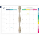 AT-A-GLANCE - Agenda hebdomadaire/mensuel abeilles bleu marine Emily Ley Simplified 2026 - 8 1/2 po H x 5 3/8 po l - bleu marine - bilingue-Un mois sur deux pages comprenant des blocs quotidiens non lignés, une section de tâches lignée, un « conseil de simplicité » pour vous aider à planifier et des onglets pour une navigation facile