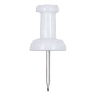 JAM Paper - Punaises colourées - blanches - paquet de 100-Quantité : 100 punaises | Punaises durables et réutilisables conçues pour une tenue solide et durable