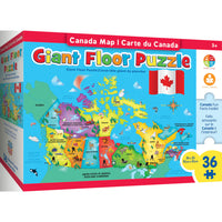 Masterpieces Puzzle Company - Carte de Canada casse-tête de sol de 36 pièces-Age: 3+