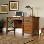 Sauder 53"W La Collection Carson Forge Bureau - Finition Washington Cherry-  Le tiroir inférieur peut contenir des dossiers suspendus de format Lettre