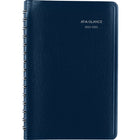 AT-A-GLANCE - Carnet de rendez-vous scolaire de bureau quotidien 2025-2026 - 8 po H x 4 7/8 po l - assorties - bilingue-Les couleurs de couvertures assorties incluent le noir, le blanc ou le marine (le choix de couleurs n'est pas offert en ligne)