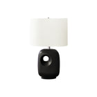 Monarch Specialties - Luminaire - 26 po H Lampe De Table - Céramique Noire - Abat-Jour Ivoire / Crème - Contemporain - Moderne-Lampe de table contemporaine de 26 pouces de haut, dotée d'une élégante base en céramique noir et d'un design découpé, alliant parfaitement l'esthétique moderne à la fonctionnalité pour illuminer tout salon, bureau ou chambre à coucher