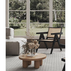 Manhattan Comfort - Hamlet fauteuil d’appoint chic industriel 57,5 cm - noir et cannage naturel-Canne fine naturelle fabriquée à partir de rotin de bois authentique