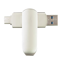 Staples - Tech Double Connecteur Clé USB 3.2 - 256 Go-256 Go de stockage : compatible avec les ordinateurs PC et Mac, les téléphones intelligents et les tablettes
