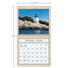 Lang - 2026 Bord De Mer Calendrier Mural Deluxe Mensuel - 30,5 cm l x 30,5 cm H - Anglais-Convient aux cadres et crochets muraux LANG