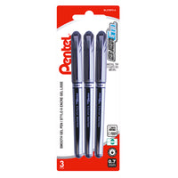 Pentel - Roller encre gel EnerGel - 0,7 mm - noir - paquet de 3-Conçu pour incorporer les meilleures qualités d’encre liquide